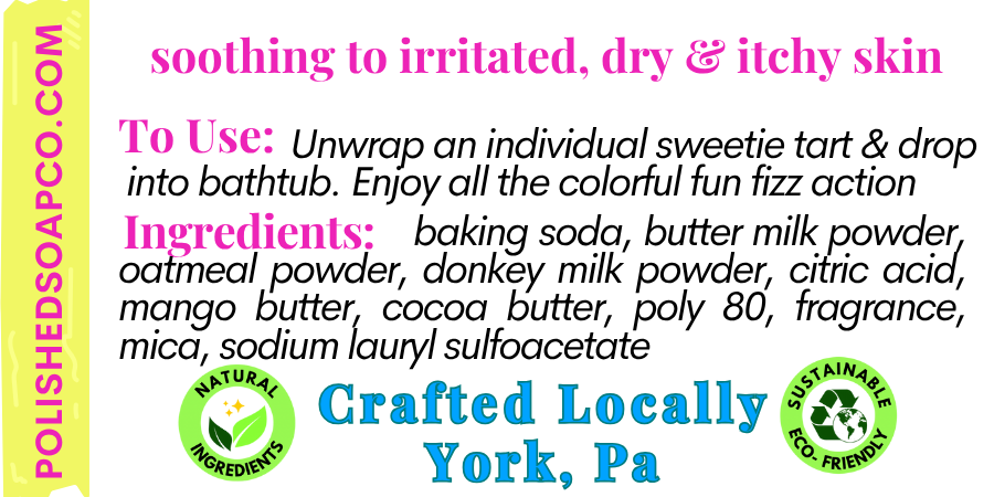 SWEETIES Milk & Oatmeal Bath Fizzies