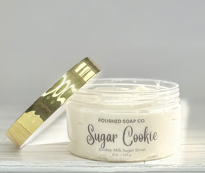 Sugar Cookie- Foaming Sugar Scrub with Donkey Milk