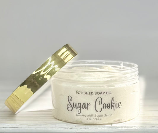 Sugar Cookie- Foaming Sugar Scrub with Donkey Milk