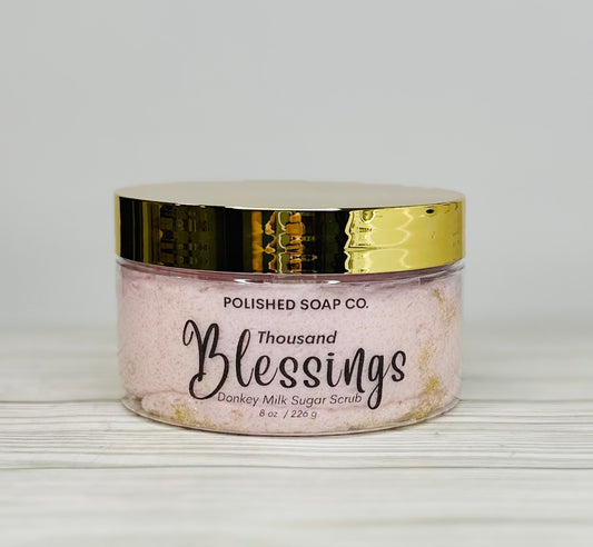 Thousand Blessings- Foaming Sugar Scrub with Donkey Milk