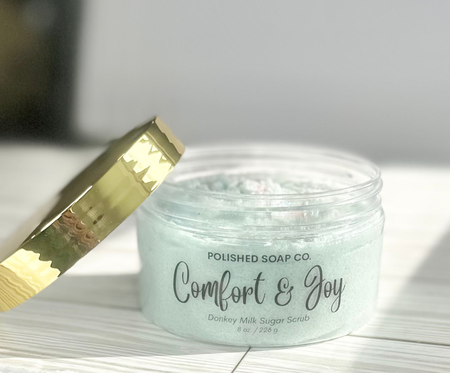 Comfort & Joy - Foaming Sugar Scrub with Donkey Milk