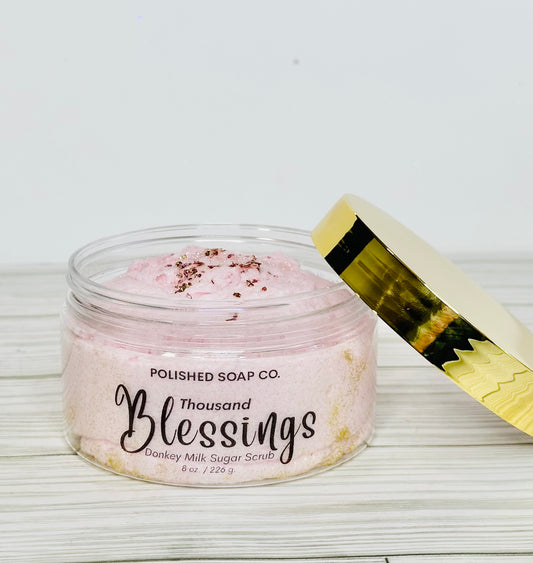 Thousand Blessings- Foaming Sugar Scrub with Donkey Milk