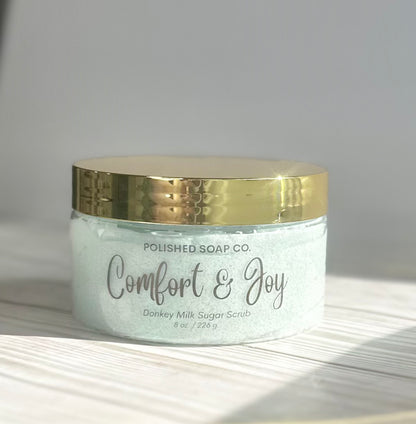 Comfort & Joy - Foaming Sugar Scrub with Donkey Milk